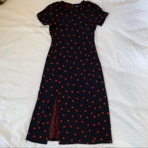❤️🖤 Polka dot midi dress 🖤❤️
